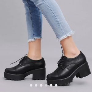 Koi | Chunky Platform Black Shoes | Size 5UK